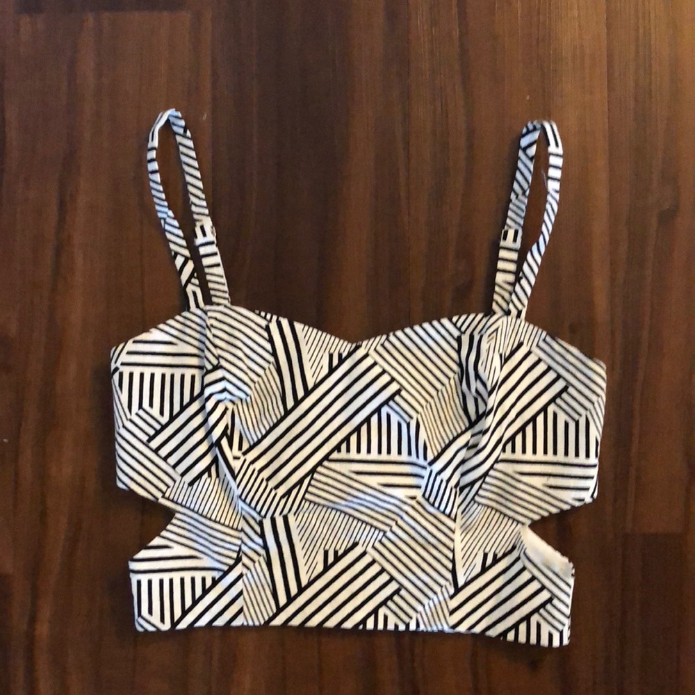 Black and white crop too with cut outs